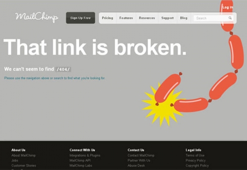 64 sausages 404 creative And beautiful error pages