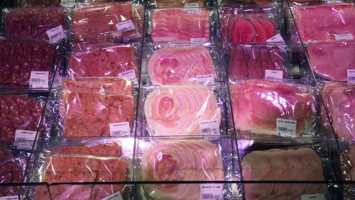 Колбасные витрины Голландии 2014. Супермаркет.