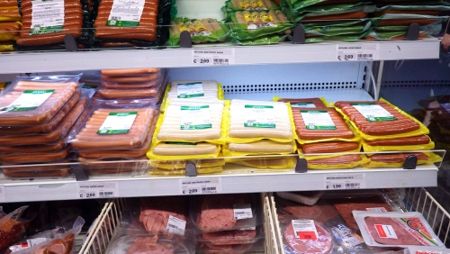 Колбасные витрины Голландии 2014. Супермаркет.