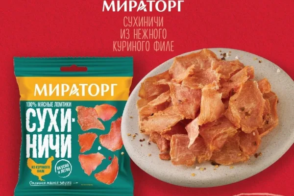 Продажи снеков «Сухиничи» от «Мираторга» превысили 1 млн упаковок в месяц