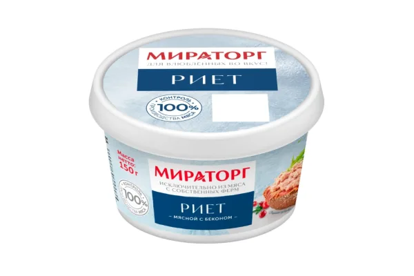 В фирменной рознице «Мираторга» появился мясной риет с беконом