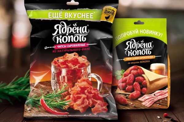 Мясные снеки бренда «Ядрёна копоть» — теперь на теплой полке
